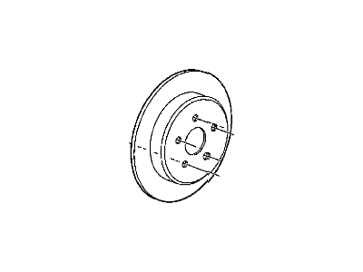 2007 Chrysler Pacifica Brake Disc - 4721240AF