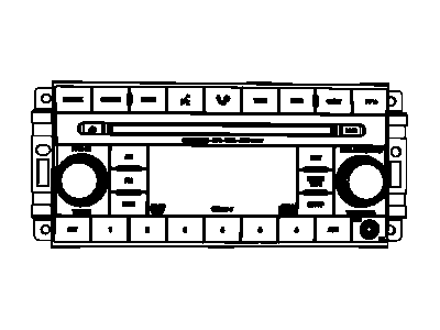 Mopar 5064955AC Radio-AM/FM-CD/DVD W/MP3