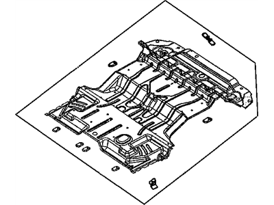 2000 Dodge Durango Floor Pan - 55256759AG