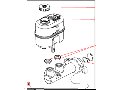 Chrysler Aspen Brake Master Cylinder - 68046474AA