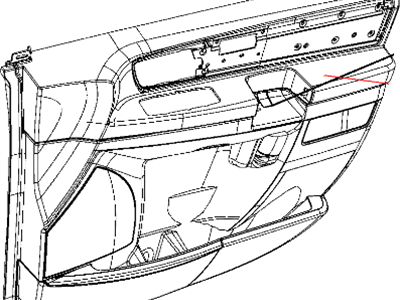 Mopar 1UX77BD1AA Panel-Front Door Trim