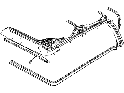 Mopar 4658533 RETAINER-Folding Top Side Rail