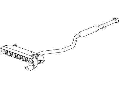 Mopar 5105675AG Exhaust Muffler And Tailpipe