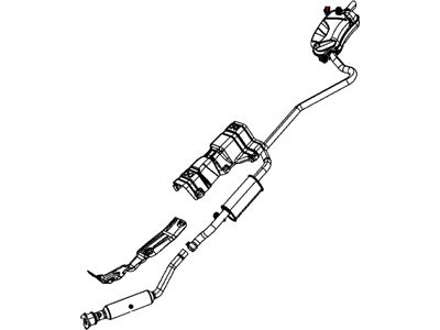 Mopar 5273508AD Exhaust Muffler And Tailpipe