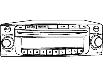 Mopar 5140748AA Radio-AM/FM Cd W/NAV & Cd-Ctrl