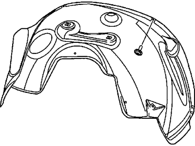 Mopar 55275835AC Shield-WHEELHOUSE