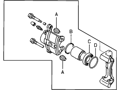 2005 Dodge Stratus Brake Caliper - MR129583