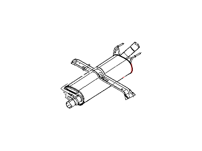 Mopar 68050113AA Exhaust Muffler