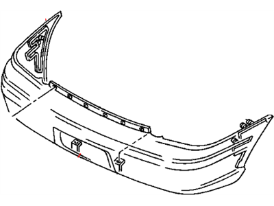 Mopar PD15RC4 Rear Bumper Cover