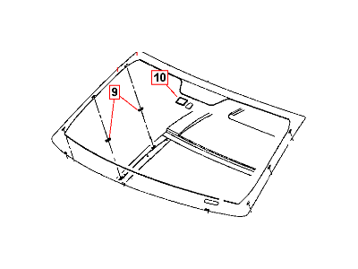 Jeep Grand Cherokee Windshield - 68080676AA