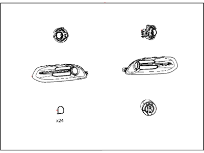 Mopar 82212953 Fog Light Kit