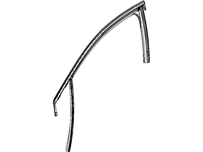 Mopar 68144955AB WEATHERSTRIP-Front Door Glass