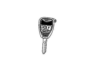 Mopar 5139287AA Key Blank With Transmitter