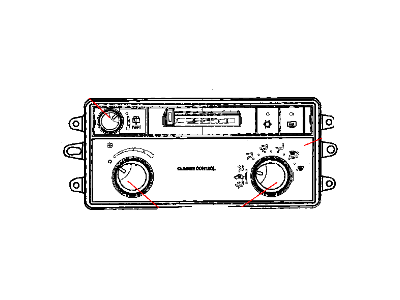 Mopar 55057281AA Air Conditioner And Heater Control