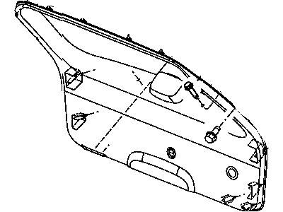 Mopar 5JR56ZJ3AE Panel-LIFTGATE Trim