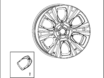 Mopar 1UB20HWLAA Wheel Alloy