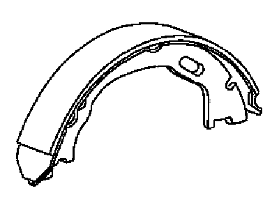 2014 Dodge Challenger Parking Brake Shoe - 68020626AB