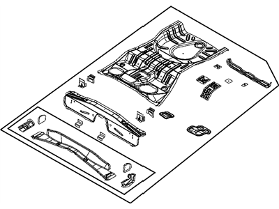 Mopar 5183909AA Pan-Rear Floor