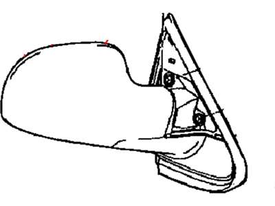 Mopar 4894411AC Outside Rear View Mirror