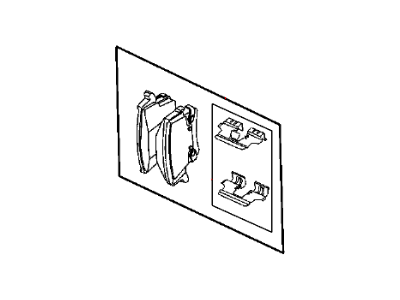 Mopar 68001440AB Rear Disc Brake Pad Kit