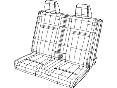 Mopar 1UN32DX9AA Rear Seat Back Cover