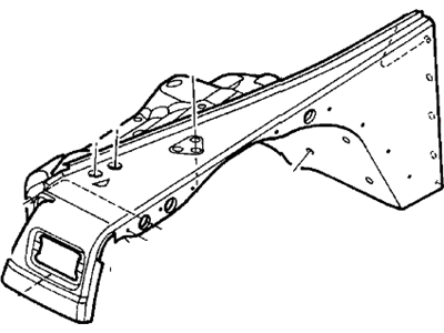 Mopar 5003950AG Fender-Fender