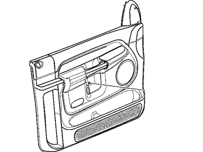 Mopar 5KK101DVAA Panel-Front Door Trim