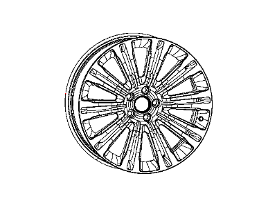 Mopar 1LS67XZAAD Aluminum Wheel