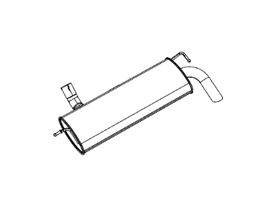 Mopar 5147215AC Exhaust Muffler And Tailpipe