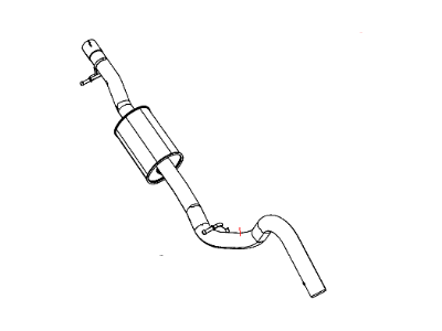 Mopar 5147214AC Exhaust Extension Pipe