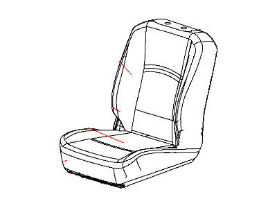 Mopar 5LD61BD3AA Front Seat Cushion Cover