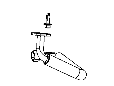 2007 Dodge Avenger EGR Tube - 4593693AB