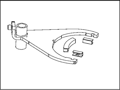 Mopar 5093597AA Fork-Transfer Case Mode Shift