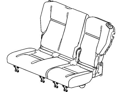 Mopar 1CX821K2AA Rear Seat Back Cover