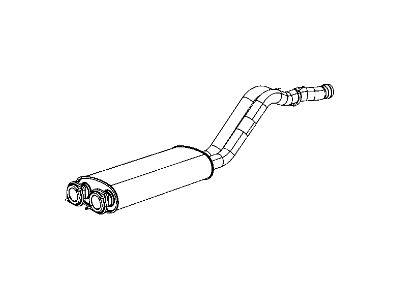 2008 Jeep Grand Cherokee Muffler - 5290726AA