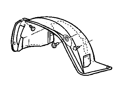 Mopar 55360144AG Shield-Front Fender