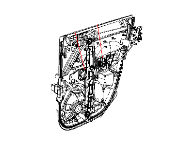 Jeep Compass Window Regulator - 68002889AA