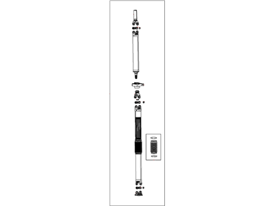 2015 Ram 1500 Drive Shaft - 52123828AA