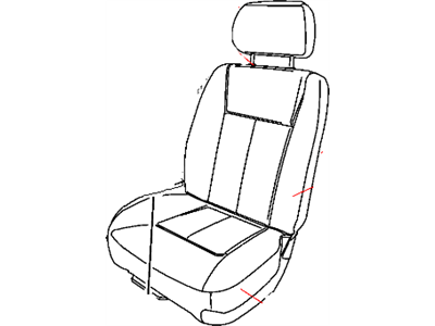 Mopar 1EC461D5AA Front Seat Cushion Cover
