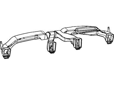 Mopar 68086471AA Duct-Center Distribution