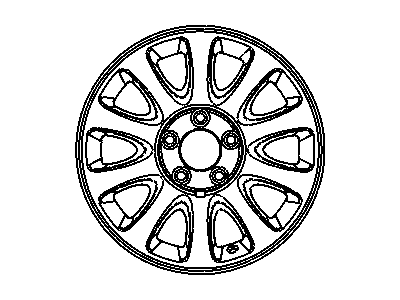 Mopar RJ24TAEAB Aluminum Wheel