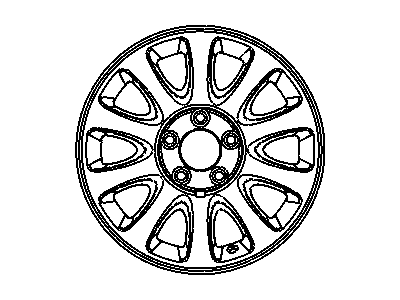 2002 Dodge Grand Caravan Spare Wheel - RJ24TAEAB