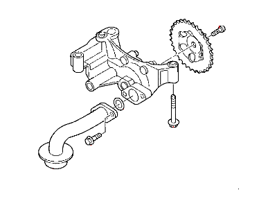 2007 Dodge Caliber Oil Pump - 68000680AA