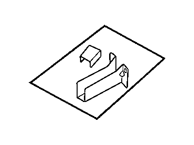 Mopar 4814664AA Bracket-Rail Rear Bumper