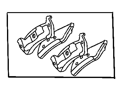 Mopar 5011970AB Shoe Kit-Rear Disc Brake