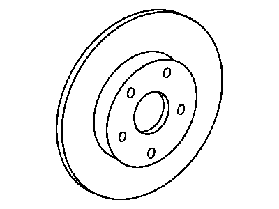 2002 Jeep Grand Cherokee Brake Disc - 52098666