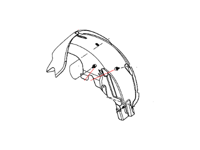 Mopar 4389850AG Shield-WHEELHOUSE