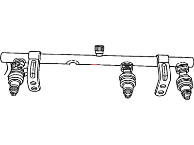 2002 Chrysler PT Cruiser Fuel Rail - 5014312AA