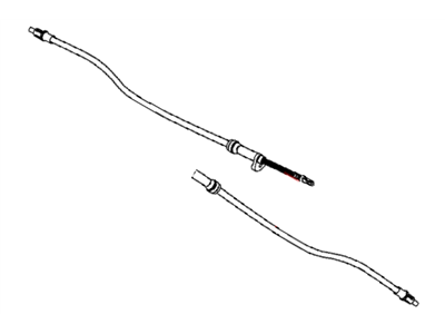Chrysler Parking Brake Cable - 68066189AF