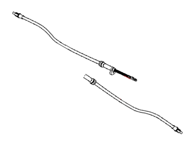 Dodge Charger Parking Brake Cable - 68066189AF